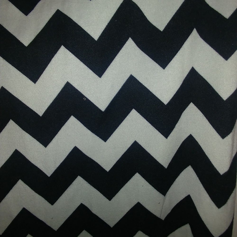 Chevron print long skirt